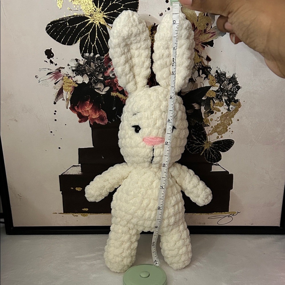 Handcrafted Bunny Plush Stuffed Animal - Picture 3 of 4